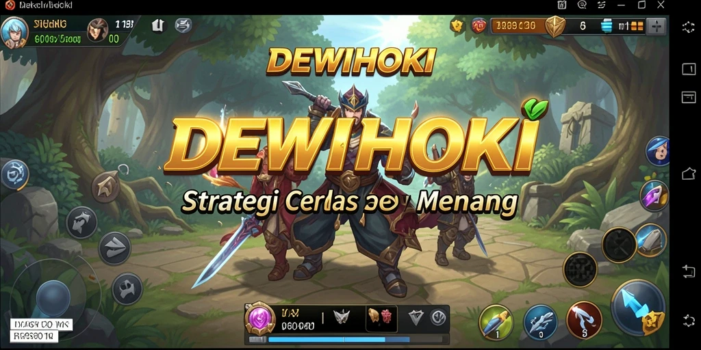 Tangkapan layar utama DEWIHOKI menunjukkan aksi strategi yang mendebarkan.