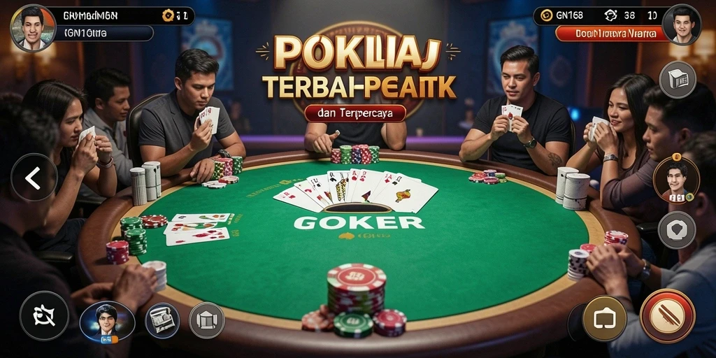 Screenshot gameplay GN168 menunjukkan keseruan permainan Poker.