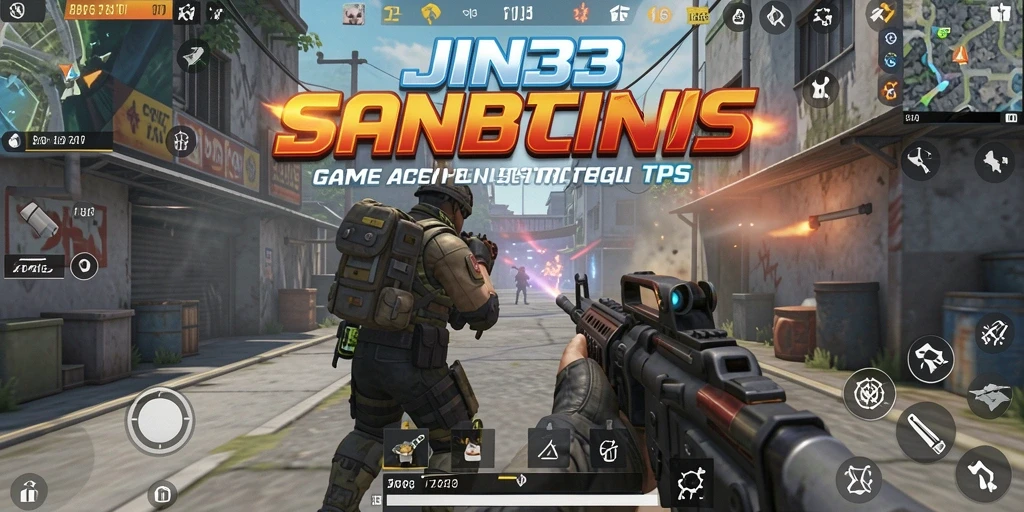Screenshot menampilkan aksi intens dalam permainan TPS JIN33.