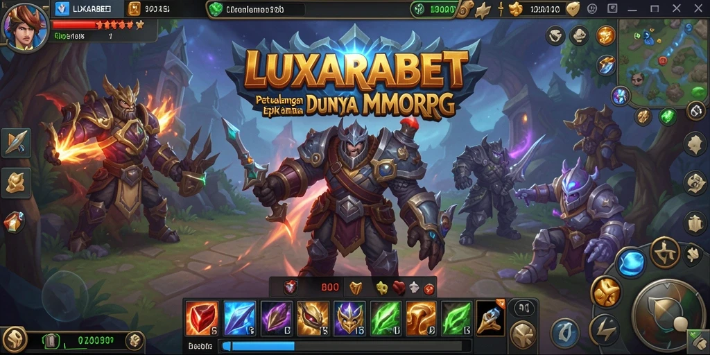 Screenshot LUXARABET menampilkan aksi pertarungan mendebarkan dalam RPG.