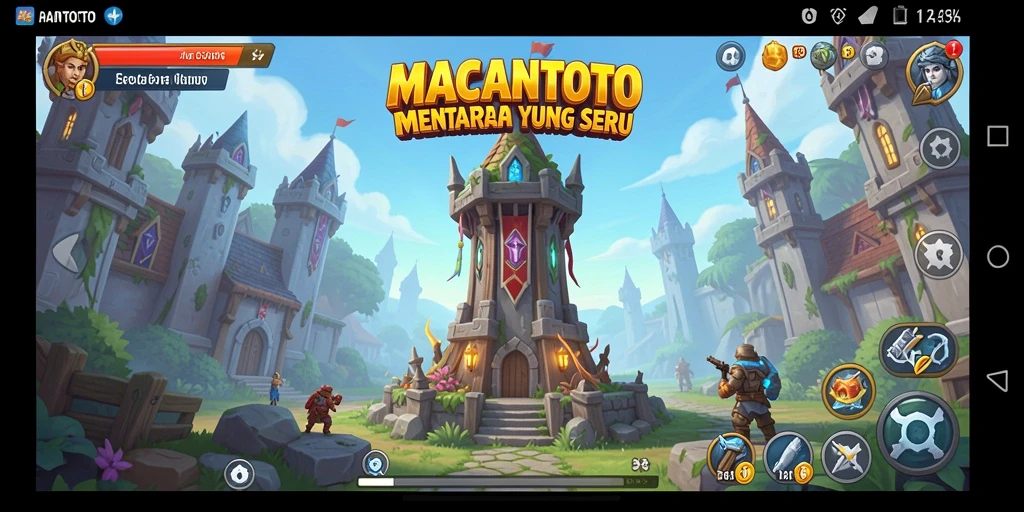 Tangkapan layar menunjukkan aksi mendebarkan dalam permainan Tower Defense.