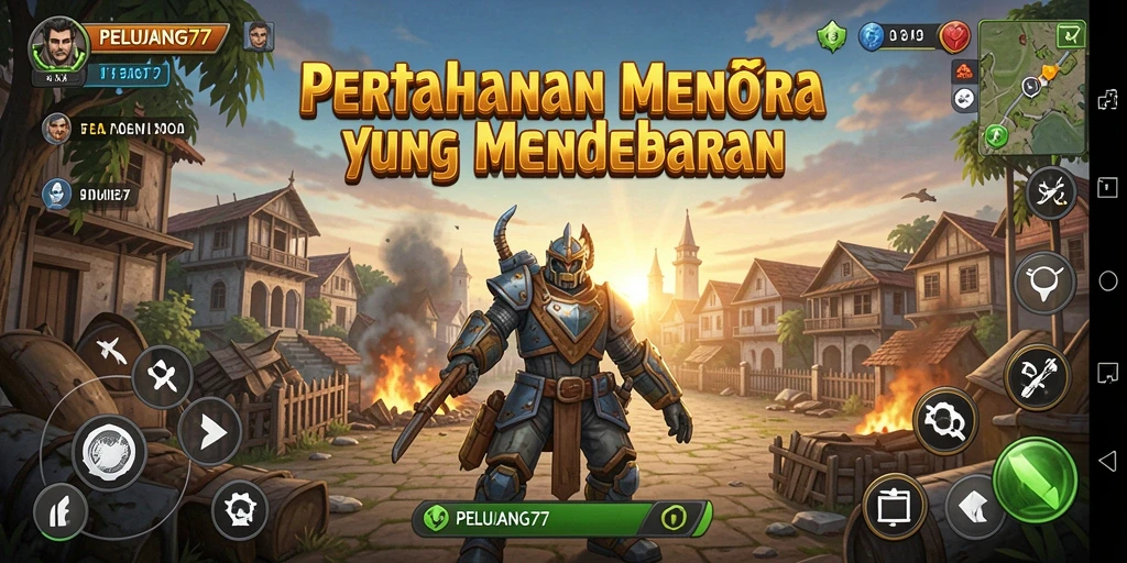 Gameplay menegangkan dengan strategi pertahanan yang mendebarkan.